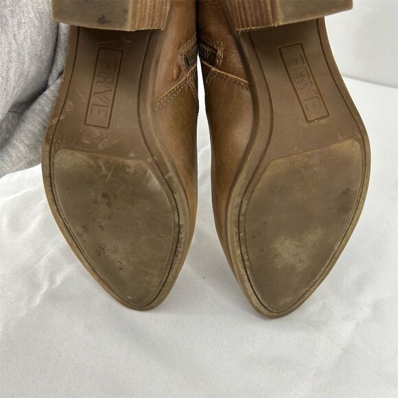 Frye Women's Jennifer Ankle Booties Brown Leather Size 8.5 - Picture 11 of 13